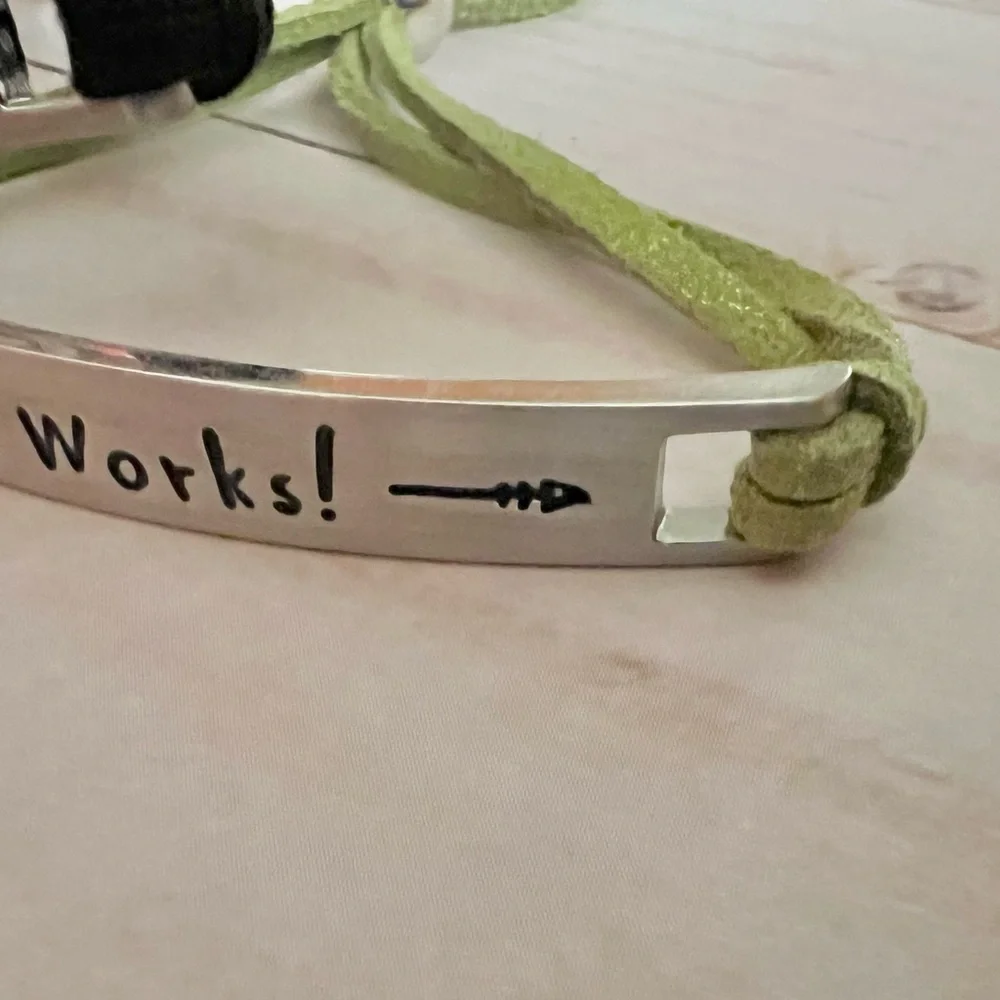 3/$15 Follow Your Dreams Adjustable Inspiration Bracelets Set of 2 New NWOT